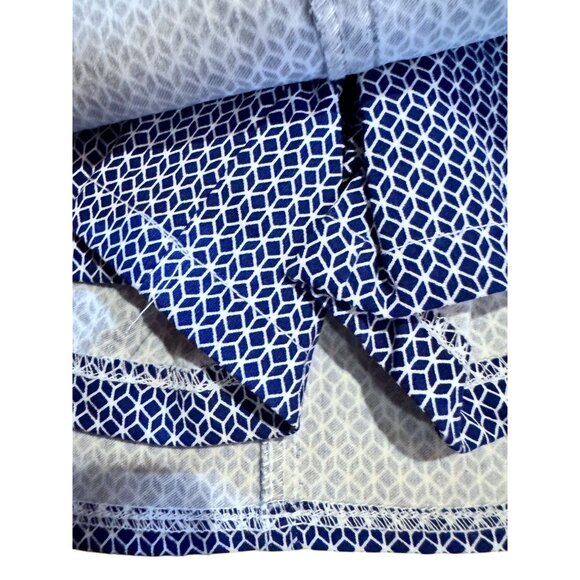 Attire New York Womens Blue Geometric Skort Size 4 Rayon/Nylon/Spandex - Picture 10 of 11